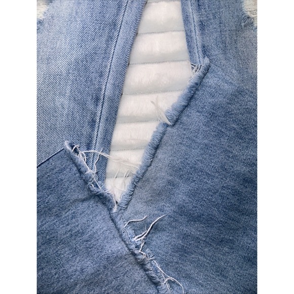 KanCan Womens Mid Rise Boot y Jeans Size 1 / 24 Distressed Light Wash Button Fly - Picture 4 of 8